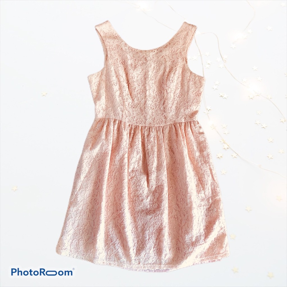Forever 21 Floral Peach Dress